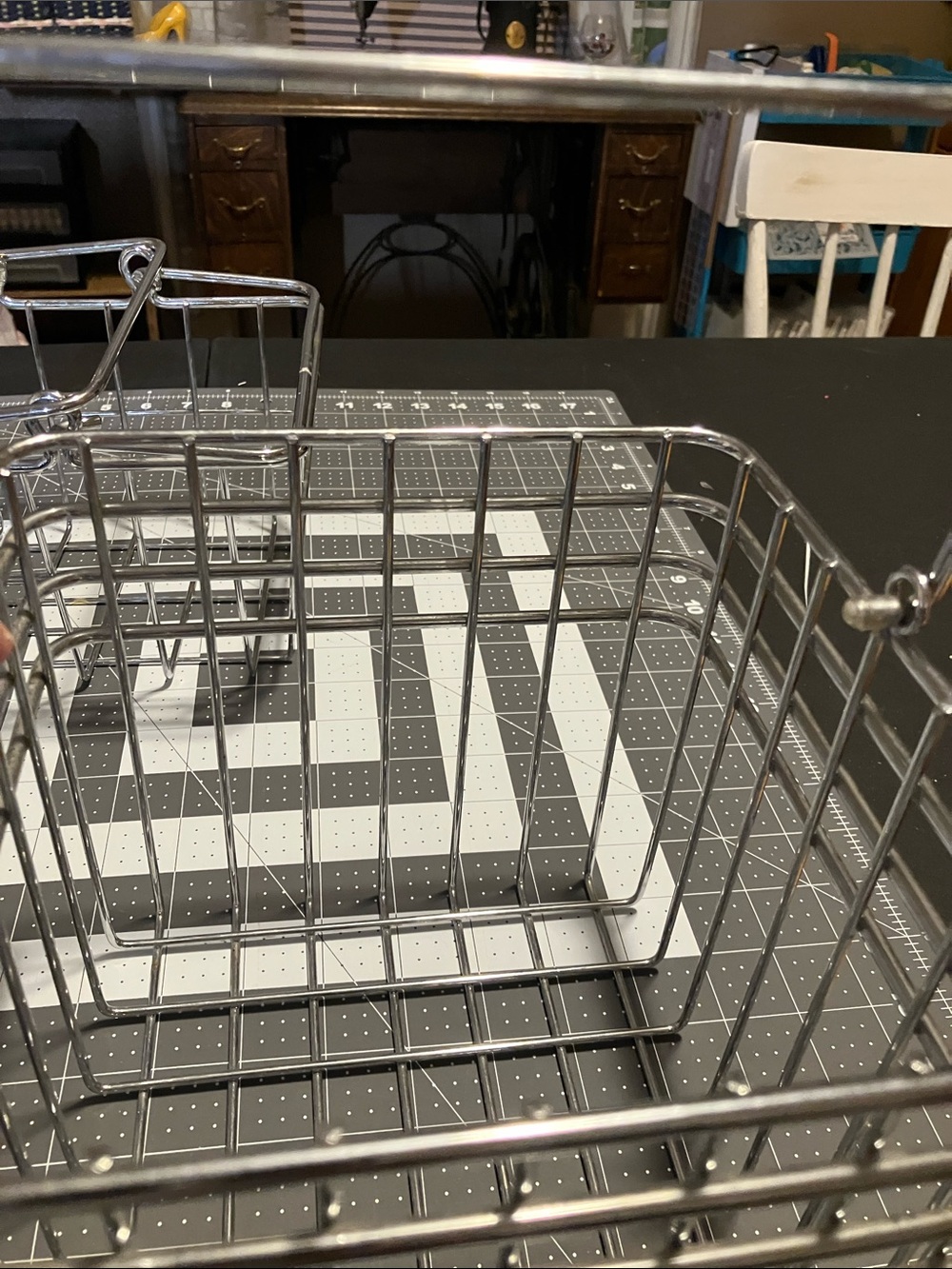 Two stainless steel baskets - Picture 5 of 5
